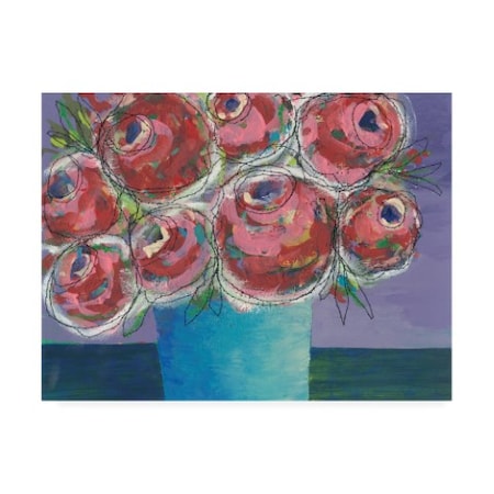 Regina Moore 'Candy Flowers I' Canvas Art,14x19